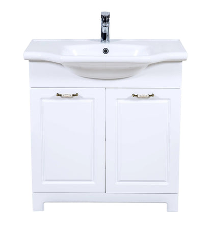 Mobilier de baie pe pardoseală Classic Alb