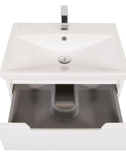 Mobilier de baie suspendat Infinity, Alb