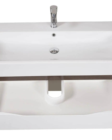 Mobilier de baie  suspendat  Venice, Alb+Wenge (Pinto)