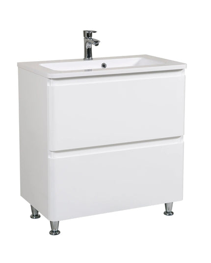 Mobilier de baie pe pardoseală Accent alb