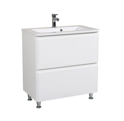 Mobilier de baie pe pardoseală Accent alb