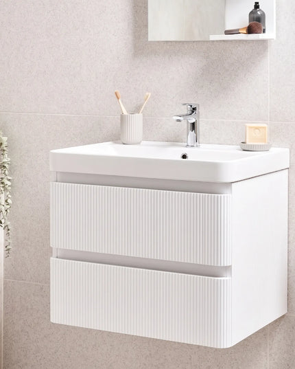 Mobilier de baie suspendat Accent Lux alb