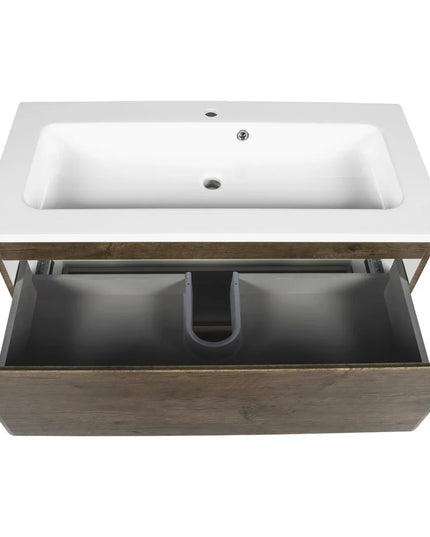 Mobilier de baie pe pardoseală Accent castan