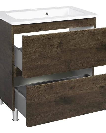 Mobilier de baie pe pardoseală Accent castan