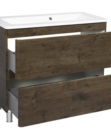 Mobilier de baie pe pardoseală Accent castan