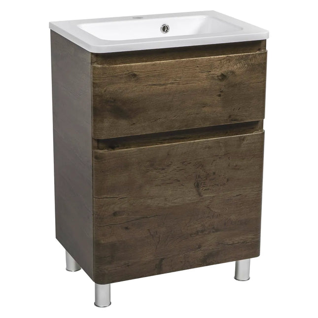 Mobilier de baie pe pardoseală Accent castan