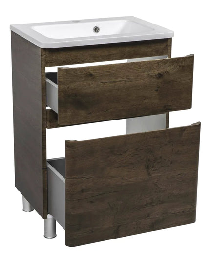 Mobilier de baie pe pardoseală Accent castan