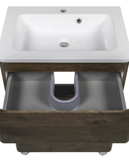 Mobilier de baie pe pardoseală Accent castan
