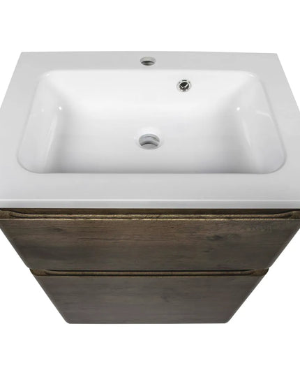 Mobilier de baie pe pardoseală Accent castan