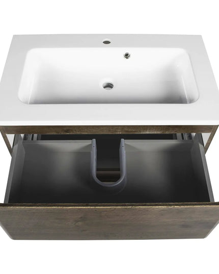 Mobilier de baie pe pardoseală Accent castan