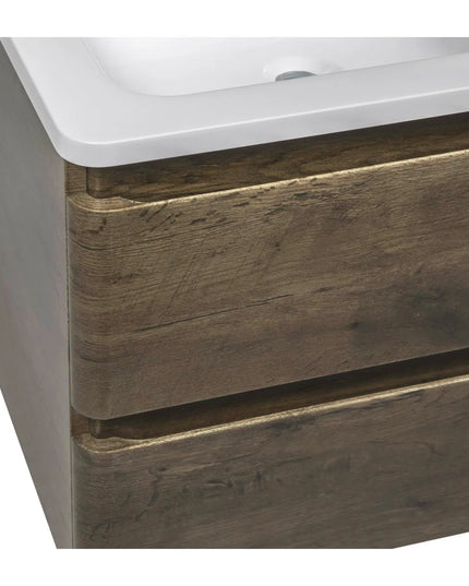 Mobilier de baie suspendat Accent castan