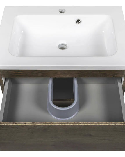 Mobilier de baie suspendat Accent castan
