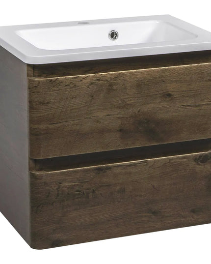 Mobilier de baie suspendat Accent castan