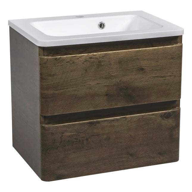 Mobilier de baie suspendat Accent castan