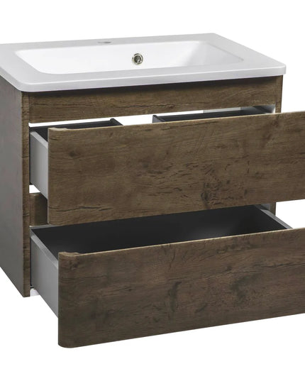Mobilier de baie suspendat Accent castan