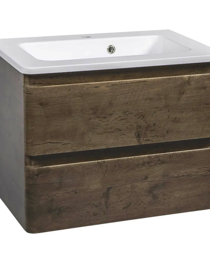 Mobilier de baie suspendat Accent castan