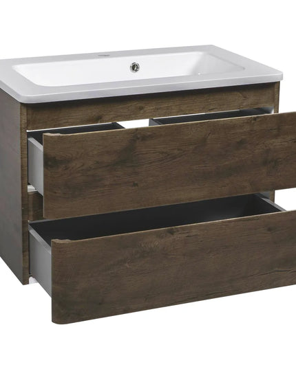 Mobilier de baie suspendat Accent castan