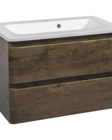 Mobilier de baie suspendat Accent castan