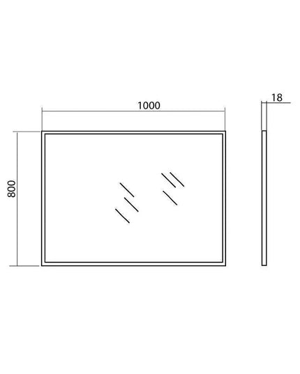 Oglindă Accent, Profil Aluminiu