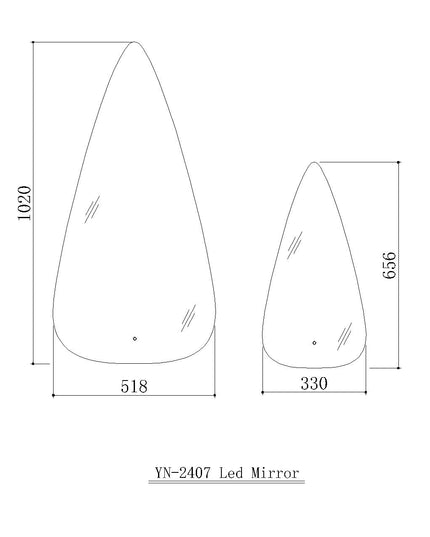 Set Oglinzi Premium YN-2407
