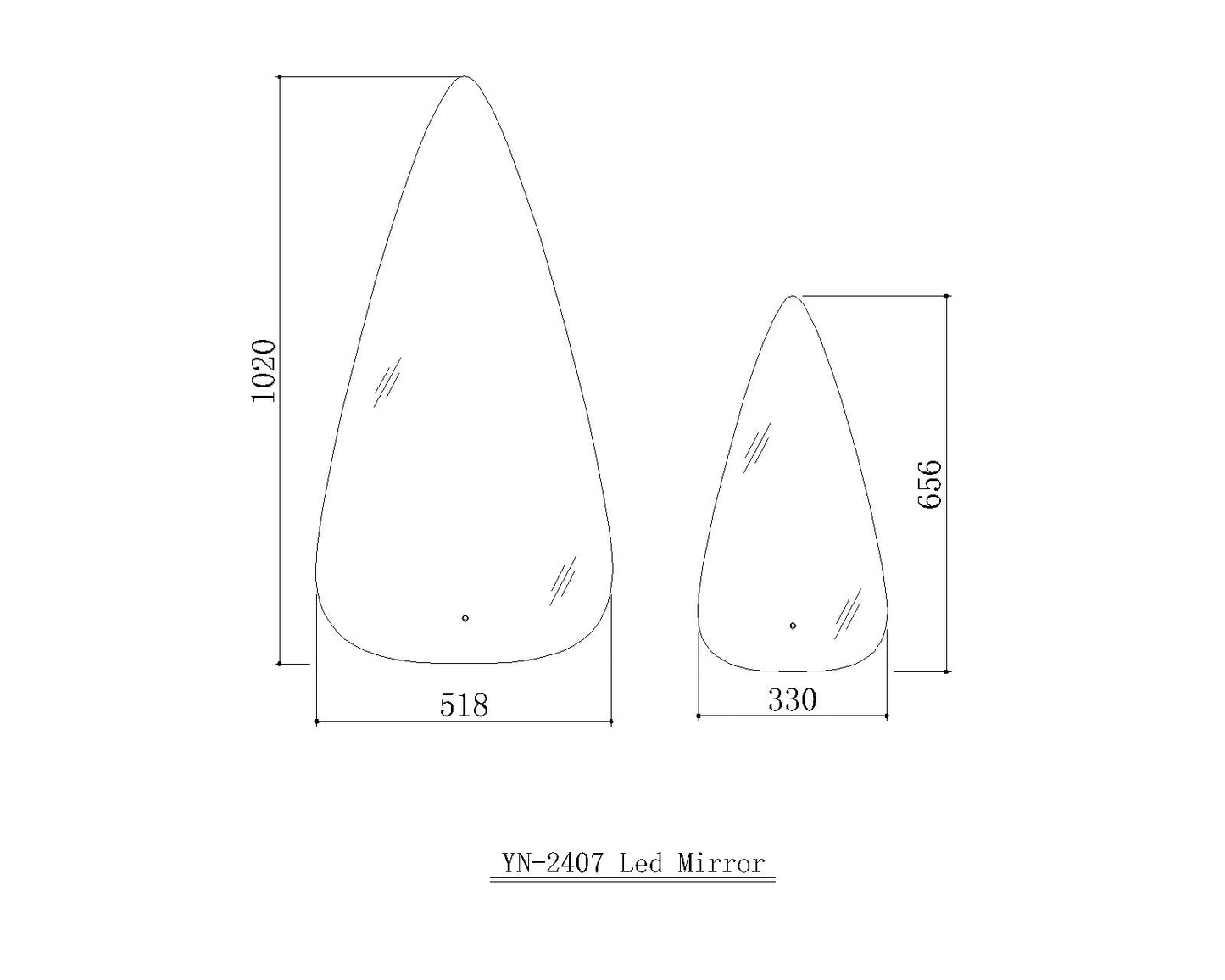 Set Oglinzi Premium YN-2407