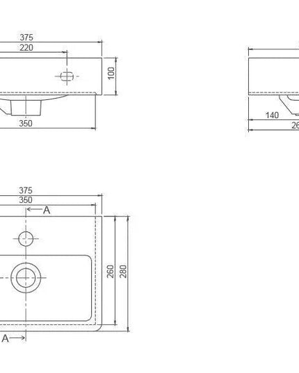 Mobilier de baie suspendat Accent alb