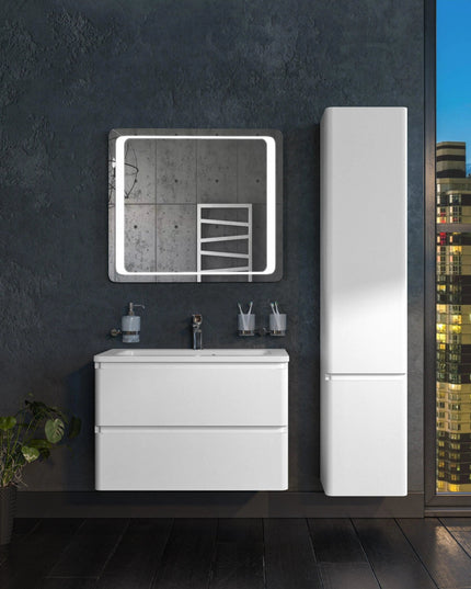 Mobilier de baie suspendat Accent alb