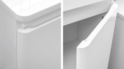 Mobilier de baie pe pardoseală Accent alb