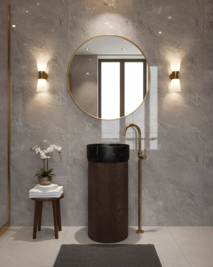 Lavoar Freestanding Premium din Lemn Masiv