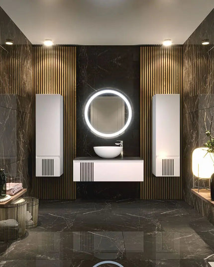 Mobilier de baie suspendat Manhattan (Zero), Alb