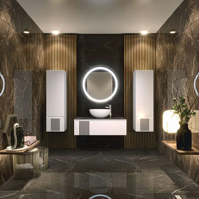 Mobilier de baie suspendat Manhattan (Zero), Alb