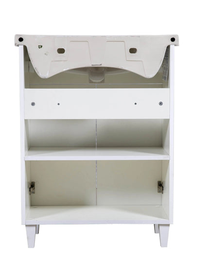 Mobilier de baie pe pardoseală Woodmix, Alb