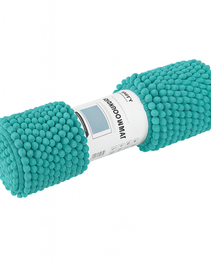 Covoras baie, SANITARY, Microfibra, 45x70 cm, turcoaz mediu, Dreptunghiular