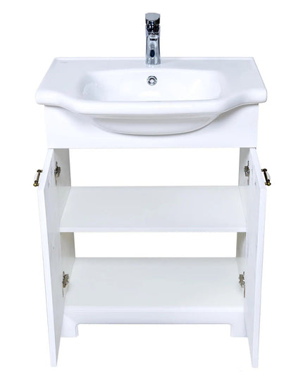 Mobilier de baie pe pardoseală Classic Alb