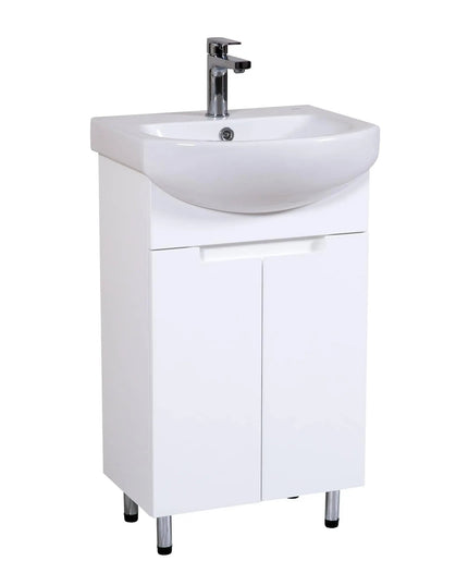 Mobilier de baie pe pardoseală Quadro, Alb