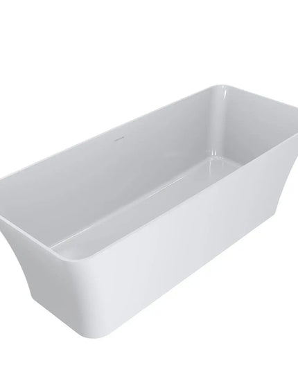 Cadă din compozit albă mată Bonita