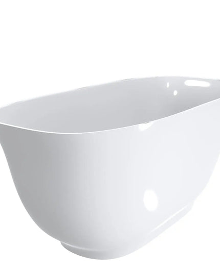 Cadă din compozit albă lucioasă Santorini