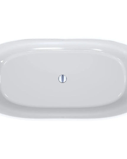 Cadă din compozit albă lucioasă Santorini