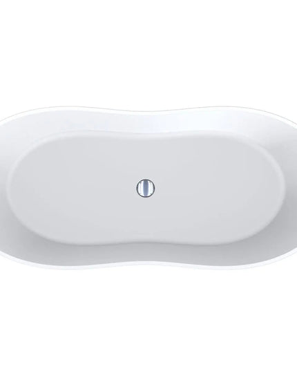 Cadă din compozit albă mată Florida