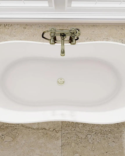 Cadă din compozit albă mată Florida