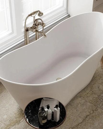 Cadă din compozit albă mată Florida