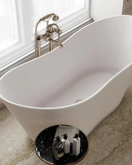 Cadă din compozit albă mată Florida