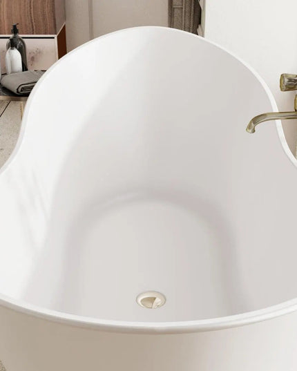 Cadă din compozit albă mată Florida