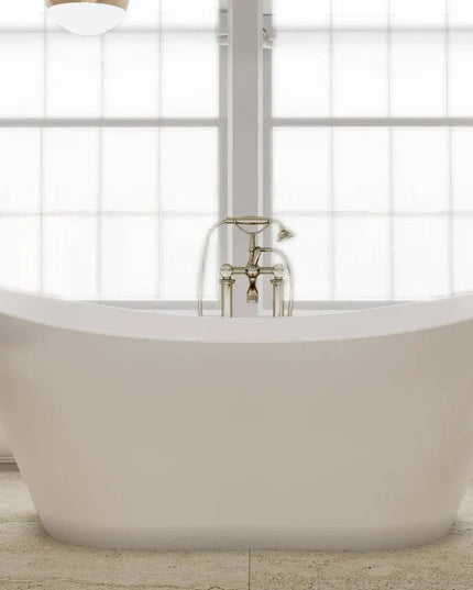 Cadă din compozit albă mată Florida