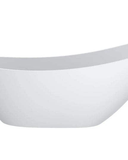 Cadă din compozit albă mată Marina