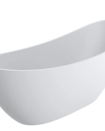 Cadă din compozit albă mată Marina