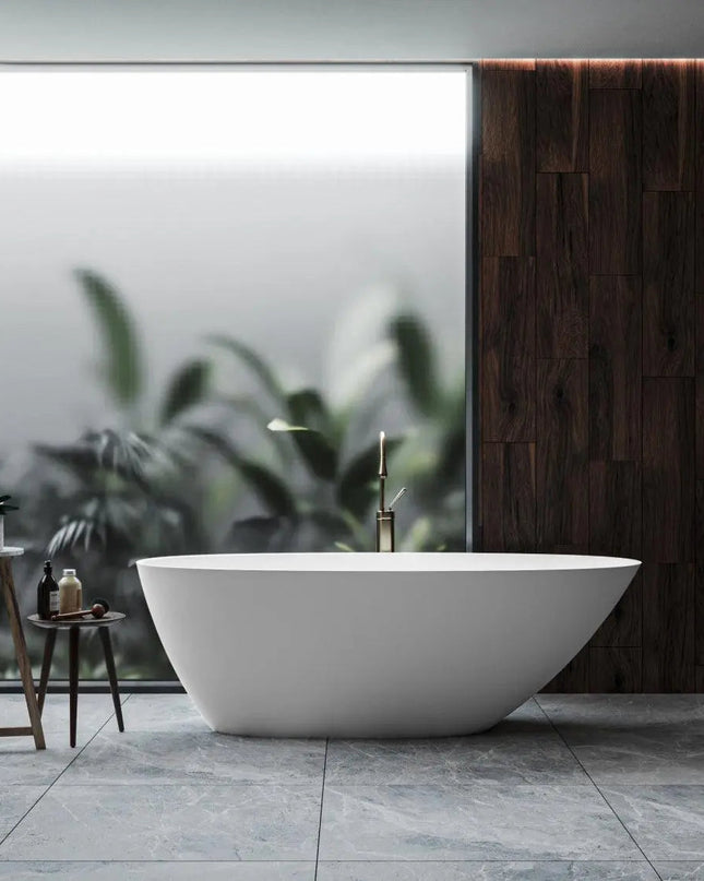 Cadă din compozit albă mată Melbourne