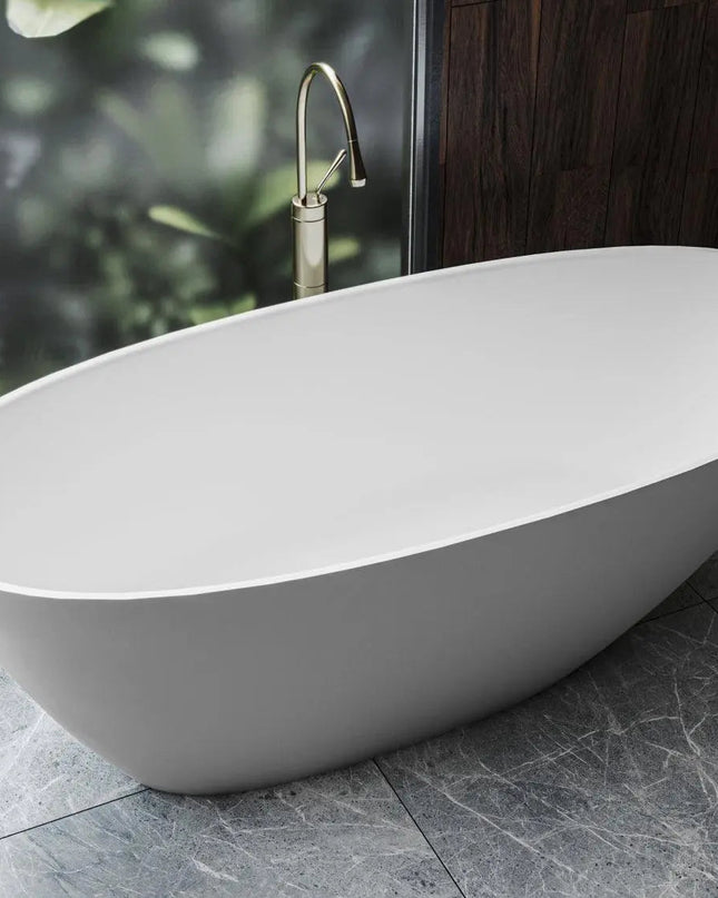 Cadă din compozit albă mată Melbourne