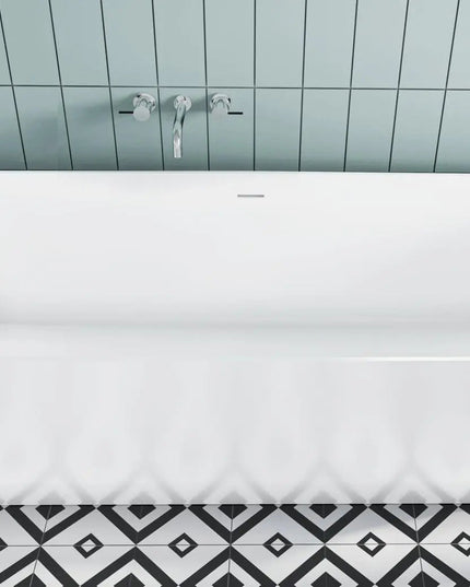 Cadă din compozit albă mată Bonita