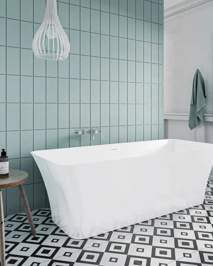 Cadă din compozit albă mată Bonita